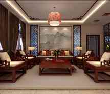  Elegant life reflected in primitive charm - modern Chinese style decorated villa model room