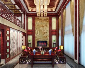 浙江古典中式风格别墅设计效果图