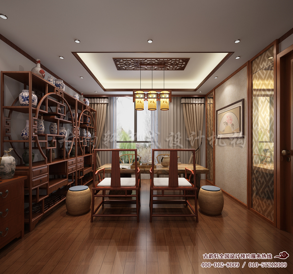 中式别墅茶室设计图
